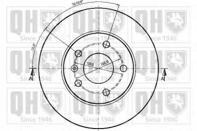 QUINTON HAZELL bdc4816 -  Тормозной диск